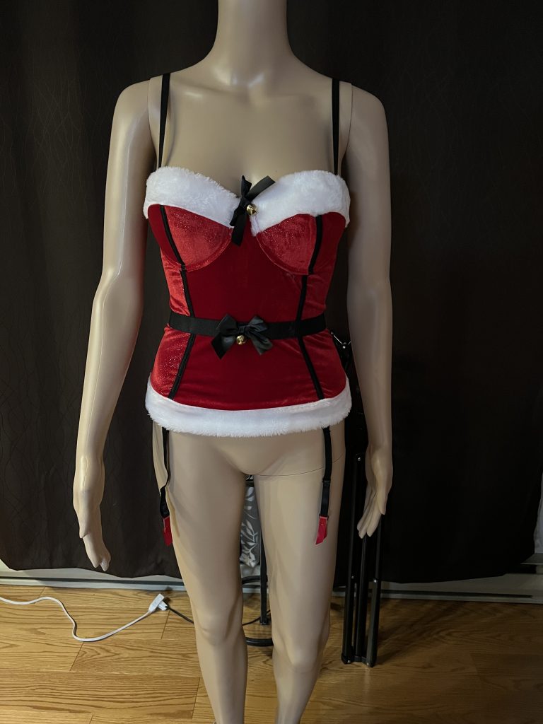 Red corset with underwear