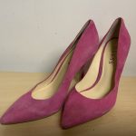 Pink Suede Heels