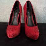 Red Glitter High Heels