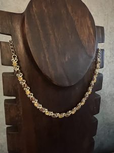 Small Gold Floral Necklace