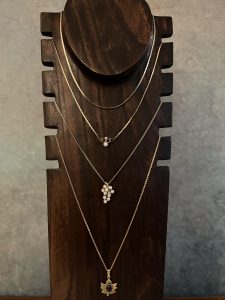 Gold Necklace with Pearl Pendant