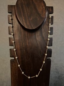 Pearls on Gold Necklace