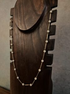 Pearls on Gold Necklace
