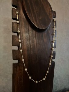 Pearls on Gold Necklace
