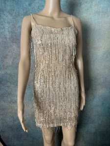 Gold/ Ivory mini dress
