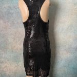 Black Sequin Cocktail Dress