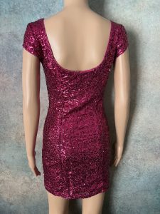 Pink Sequin Cocktail Dress