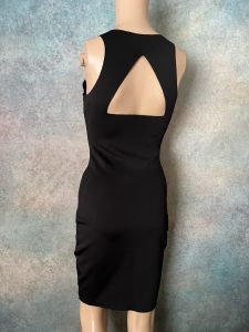 Black Zippered Pencil Dress