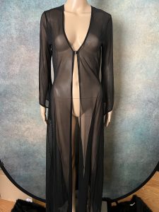 Sheer Black Dragon Robe