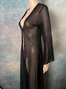 Sheer Black Dragon Robe