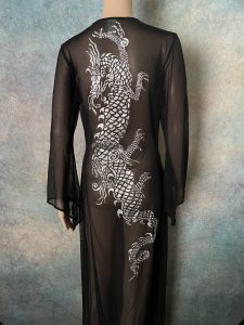 Sheer Black Dragon Robe
