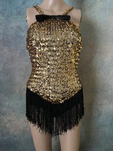 Gold Sequin Body Suit