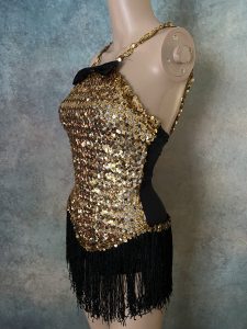Gold Sequin Body Suit