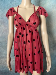 Red Mesh Baby Doll