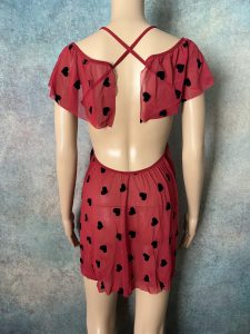Red Mesh Baby Doll