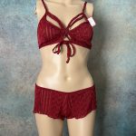 Red Bra and Bootie Pantie