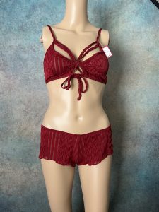 Red Bra and Bootie Pantie
