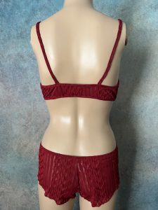 Red Bra and Bootie Pantie