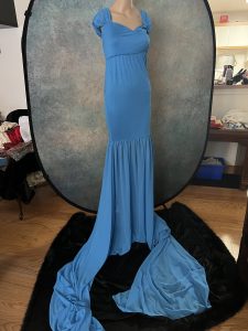 Blue Maternity Dress