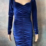 Blue Velvet Dress