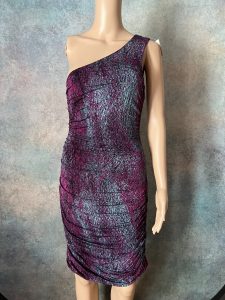 Purple/Blue One Shoulder Dress
