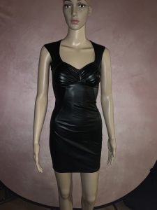 Black pleather dress